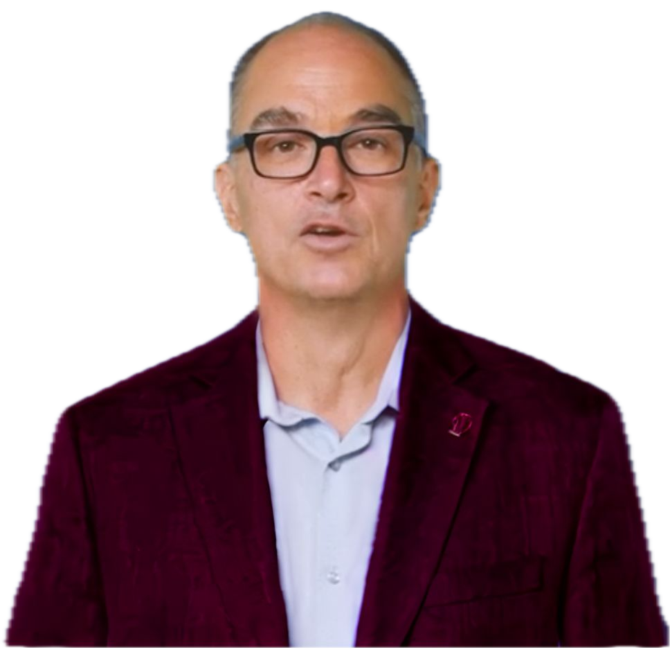 Student-created image of Professor Robert Burgundy. I liked the student's 
work so much I made it my course avatar on Canvas.